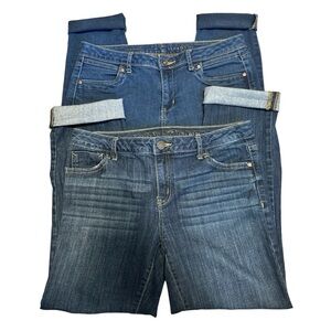 SIMPLY VERA VERA WANG Mid-rise Rolled Cuff Capri Jeans Size 6